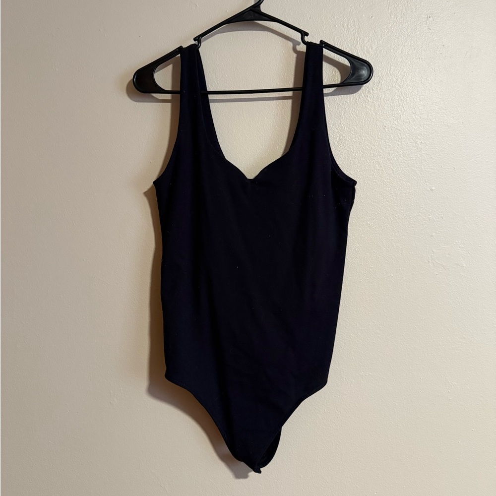 Not for sale-Abercrombie & Fitch Black Sweetheart Neckline Bodysuit Black